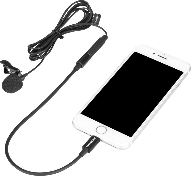 SARAMONIC LavMicro U1A Lavalier mic for w/ lightning connector (2M)