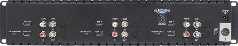 5" SEETEC T51-H 3x5" 2RU Rack-mount Monitor