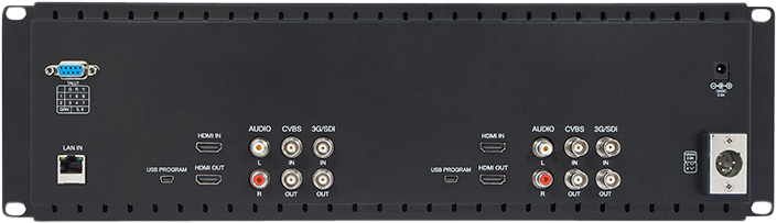 7" SEETEC D71 Dual Monitor 3RU