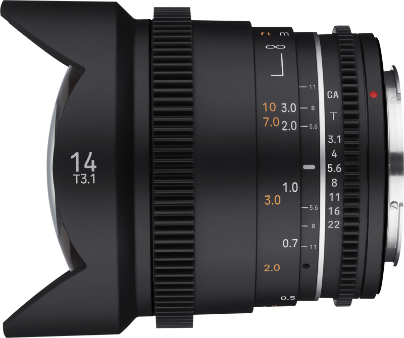 a versatile lens saves time and money. The Samyang VDSLR MK2 series has fast apertures across all five models