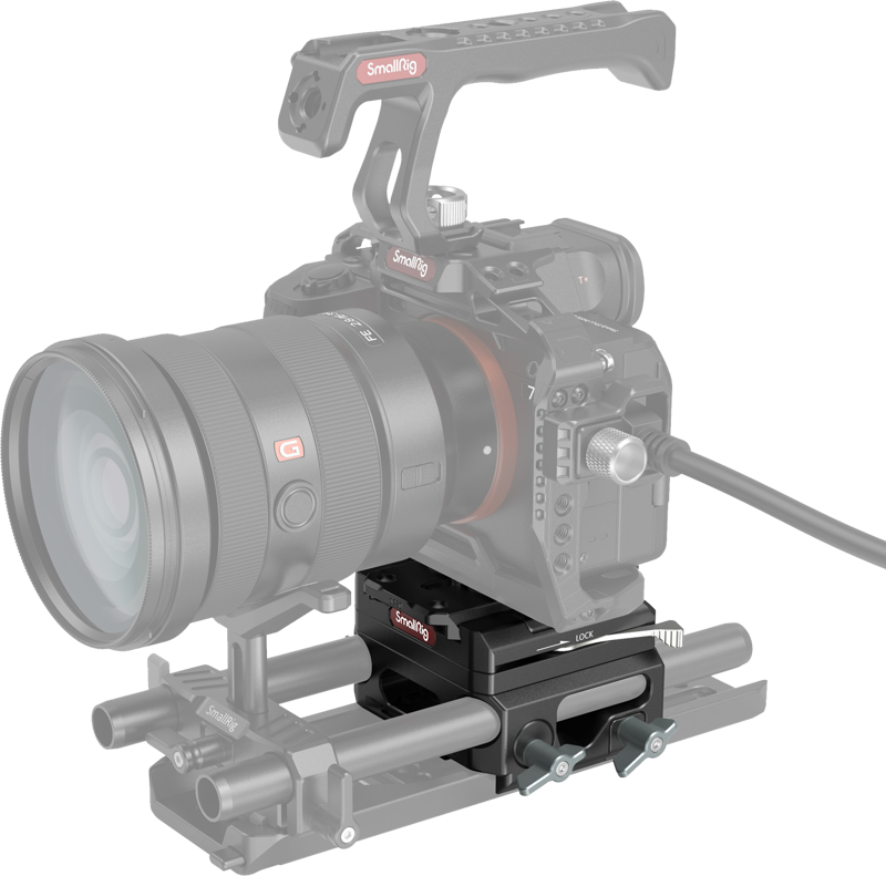 SMALLRIG 3067 Baseplate Lightweight with Dual 15mm Rod Clamp