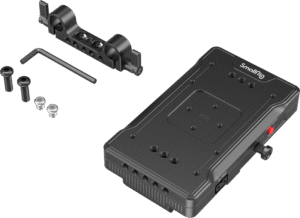 SMALLRIG 3203 Advanced V-Mount Battery Mount Plate with Dual 15mm Rod Clamp