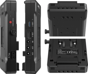 six 1/4"-20 threaded holes and ten M4 threaded holes on the back