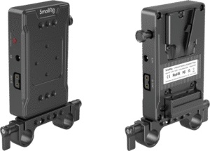 SMALLRIG 3498 Battery Adapter Plate V-Mount (Basic Version) with Dual Rod Clamp