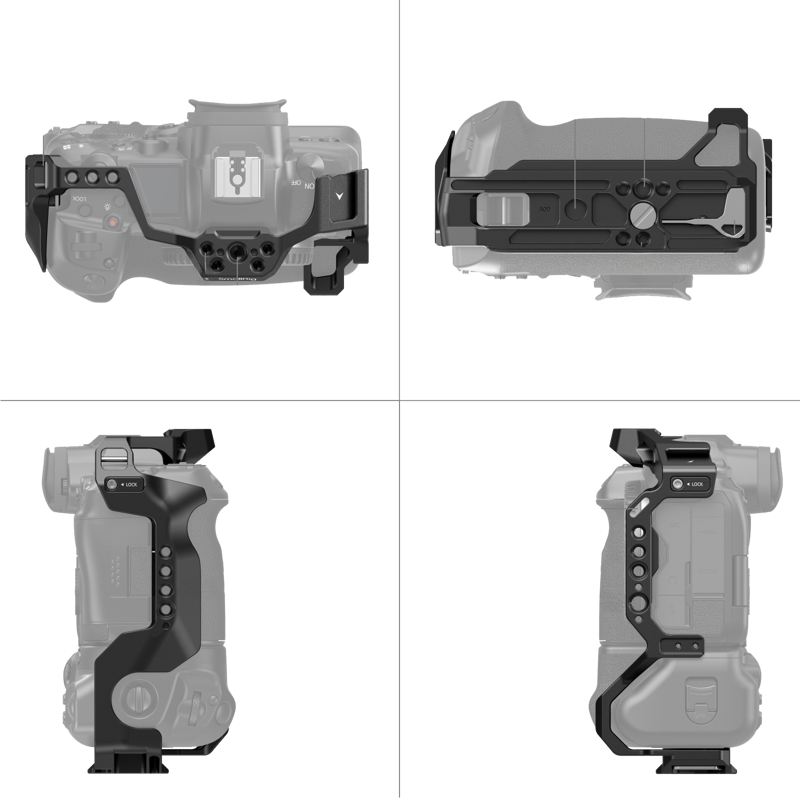 SMALLRIG 3464 Cage for Canon EOS R5 / R6 / R5C / R6 Mark II with BG-R10 Battery Grip