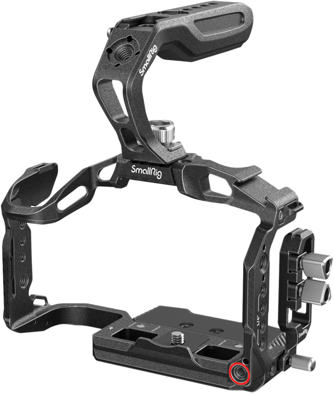 and provide a comfortable low-angle shooting experience and accessory mounts. It includes an ARRI top handle