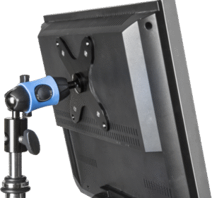 the VESA Monitor Mount Kit can easily rotate a monitor from landscape to portrait viewing.