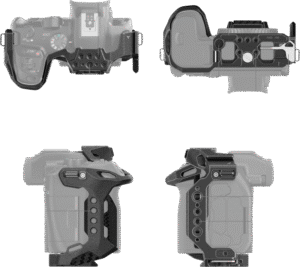 and form-fitting full cage that provide protection and multiple accessory mounting points to your camera.