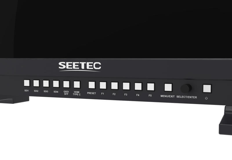 27" SEETEC 12G270F 4K/8K Broadcast Production HDR Monitor 12G-SDI HDMI