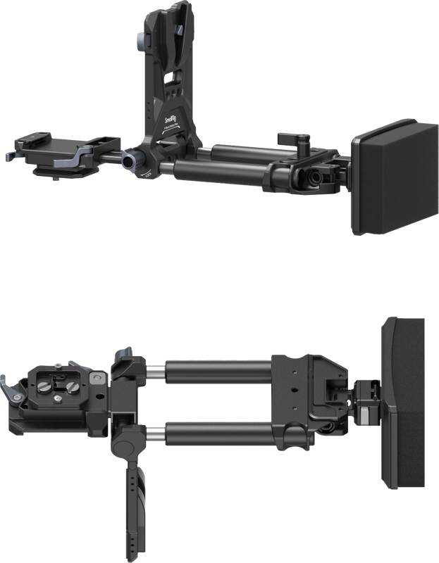 all-in-one mounting solution for V-mount battery. The kit consists of a V-mount battery plate