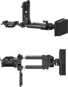 all-in-one mounting solution for V-mount battery. The kit consists of a V-mount battery plate