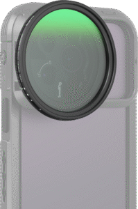 whereas the outer polarizer can be rotated via an aluminum alloy ring at 1-5 stop variations to reduce the amount of light.