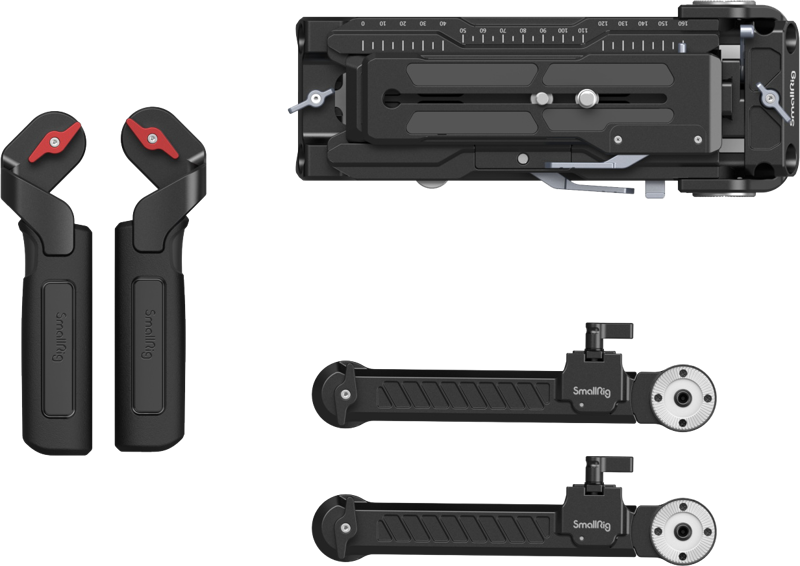 and Handle. The ergonomic silicone shoulder pad provides a comfortable shooting experience.