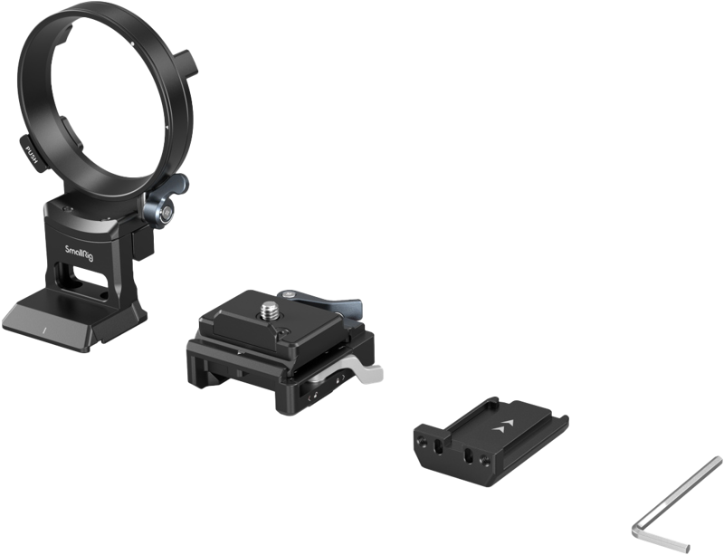 card slot). Supports camera with or without a cage and supports Arca-Swiss / Manfrotto RC2 QR-mounts