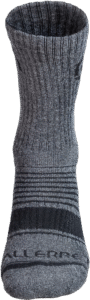 VALLERRET Merino Wool Crew Sock - Grey Winter (size 36-40)