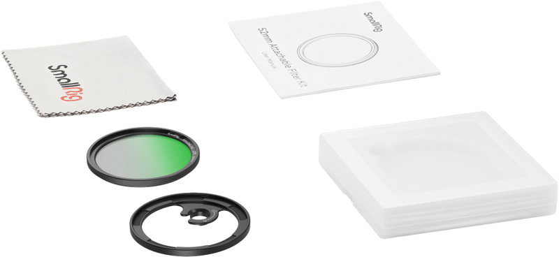 SMALLRIG 4388 MagEase Magnetic CPL Filter Kit with M-mount Filter Adapter (52mm)