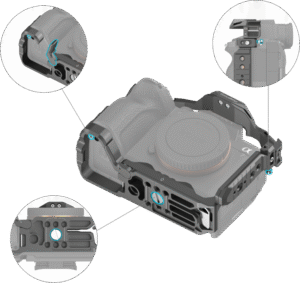 SMALLRIG 4539 HawkLock Quick Release Advanced Cage Kit for Sony Alpha 7R V / 7 IV / 7S III