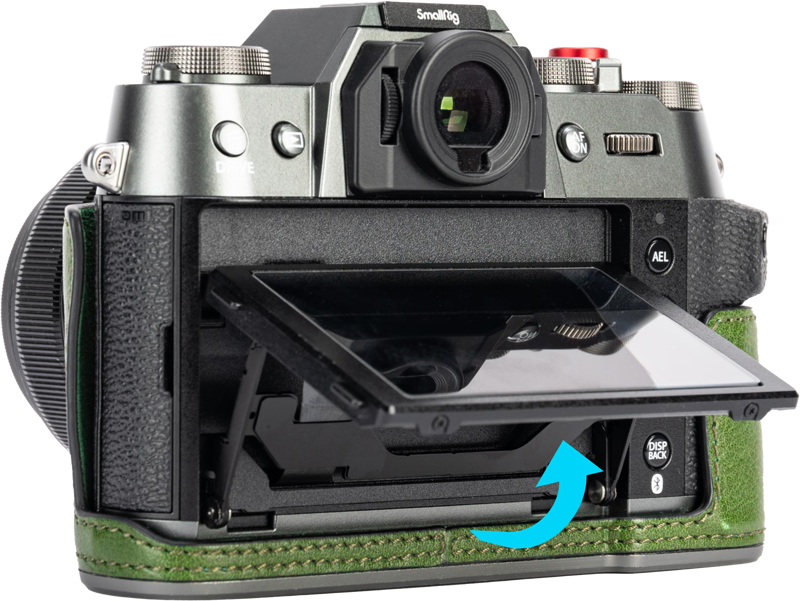 SMALLRIG 4711 Leather Half Case Kit for Fujifilm X-T50 Green