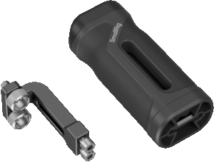 elevating stability for handheld shooting and offering essential mounting options. The handle features two 1/4"-20 threaded holes with an 18mm spacing