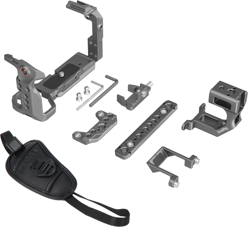 hence improving the shooting experience. The XLR handle extension is ergonomically designed to enhance the grip and strength of the original XLR top handle for easy expansion of accessories. The dedicated HDMI cable clamp protects interfaces to ensure stable signal transmission. Hand Strap helps increase stability and safety.