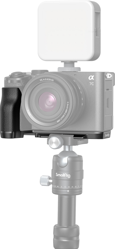 SMALLRIG 4797 L-Shape Mount Plate with Silicone Handle for Sony Alpha 7C II / Alpha 7CR