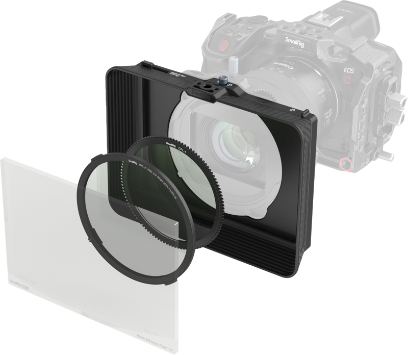 SMALLRIG 4411 Matte Box with Adjustable Clamp and VND Kit