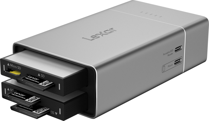 LEXAR Professional Workflow Go for 2 Module bay incl. 5000mAh battery