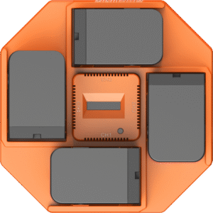 ensuring fast and efficient charging. The charger is compatible with NP-F550
