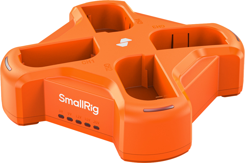 this charger features four LP-E6 charging ports