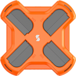 allowing simultaneous fast charging of four batteries.