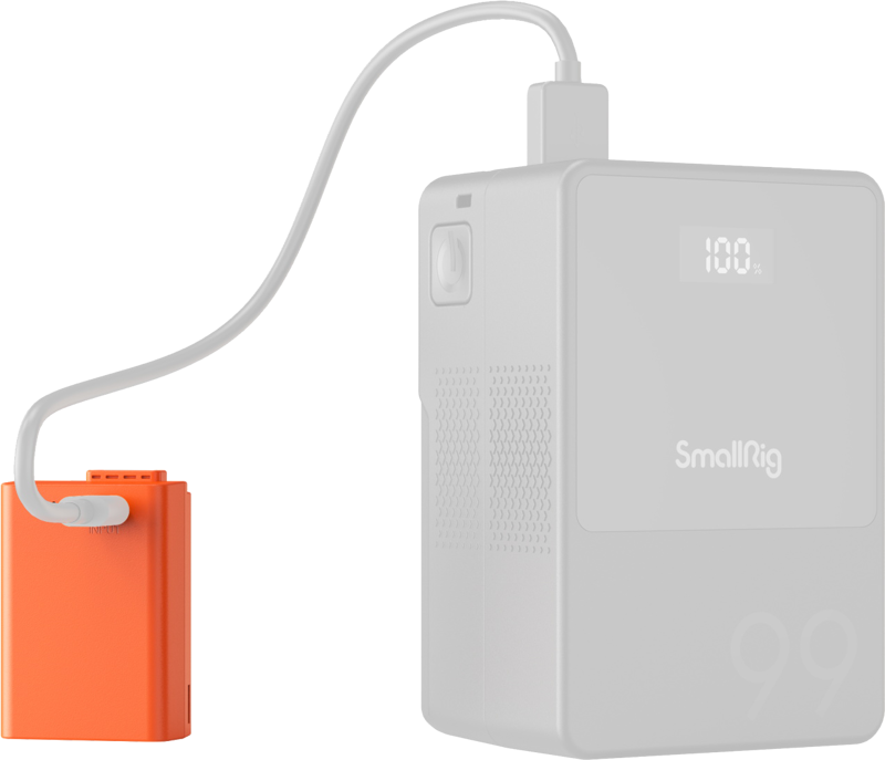 SMALLRIG 4967 EN-EL25 USB-C Rechargeable Camera Battery Orange