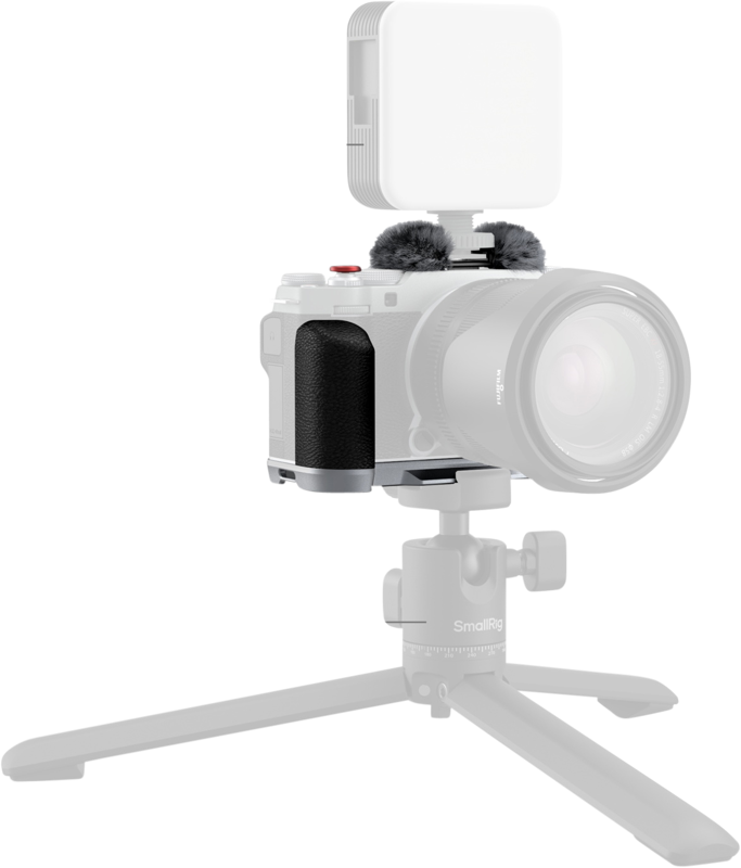 SMALLRIG 4875 L-Shape Mount Plate with Silicone Handle for FUJIFILM X-M5 Sliver