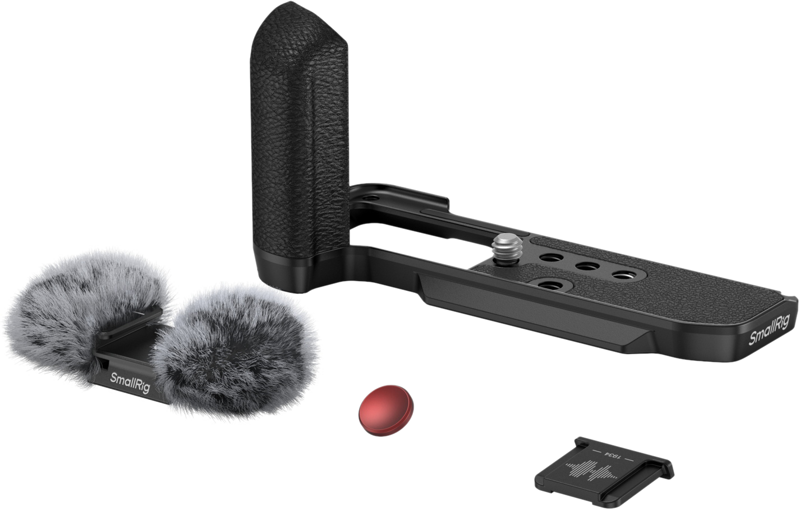 SMALLRIG 4876 L-Shape Mount Plate with Silicone Handle for FUJIFILM X-M5 Black