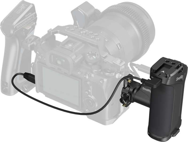 step-less rotation for fluid camera movement at any angle.