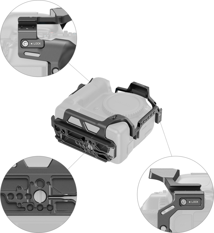 SMALLRIG 5092 Cage for Canon EOS R5 Mark II with Cooling Fan CF-R20EP