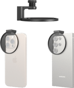 allowing users to effortlessly adapt 67mm filters. The elaborated design of the adapter opening accommodates various mobile phone lenses without obstructing the camera
