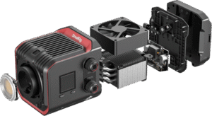 and an efficient cooling system independently developed by SmallRig. The palm-sized RC 100B COB LED video light is only one-third the size of a traditional COB LED video light and weighing just 700g