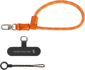 and eco-friendliness—features adjustable length and a sturdy metal hook for hanging phones or accessories like AirPods or keys. Its tool-free installation offers effortless convenience for everyday use.