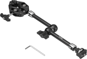 equipped with a knurled thumbscrew for easy manual fastening