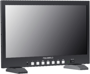 5" 1000nit high brightness 4K monitor when using HDMI or Full HD when using SDI. Each monitor is calibrated with CALMAN software before shipping to secure color accuracy. It features two 4K HDMI inputs and outputs together with one 3G-SDI input. It comes with a stand and has a 3