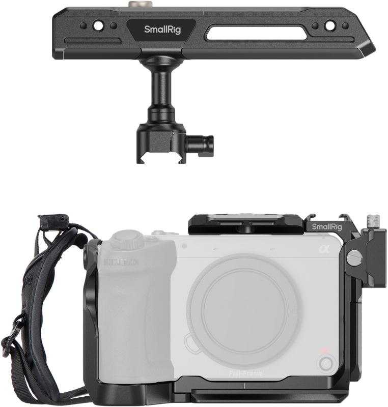 while enhancing the camera’s original EVF operation. This kit includes a cage