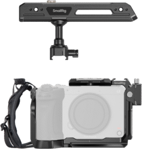 while enhancing the camera’s original EVF operation. This kit includes a cage