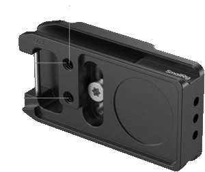 ensuring a perfect fit on the camera's base. Its multi-point locking system and anti-twist tabs effectively prevent deflection or shifting