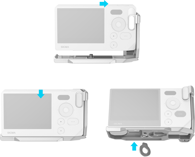 SMALLRIG 5390 L-Shaped Mount Plate with Handle for Sigma BF Silver