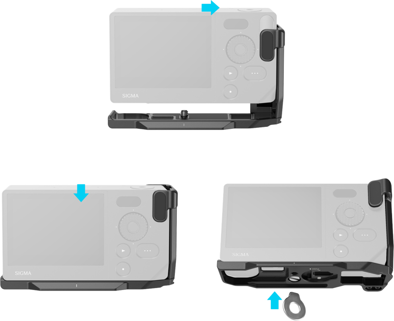 SMALLRIG 5389 L-Shaped Mount Plate with Handle for Sigma BF Black