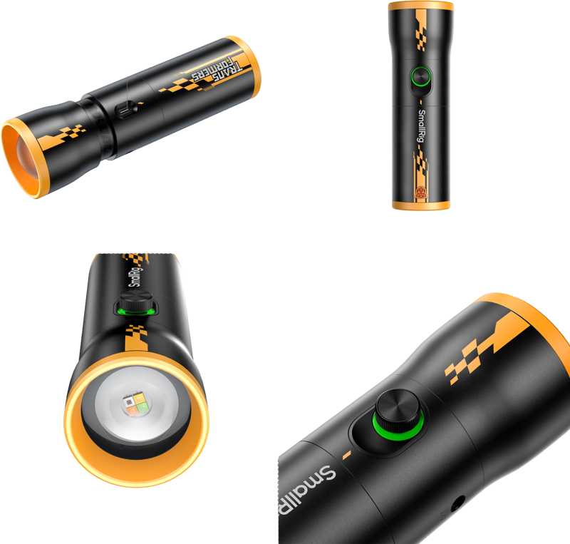 SMALLRIG 5512 RF 10C Portable Focusable LED Video Light "BumbleBee Edition"