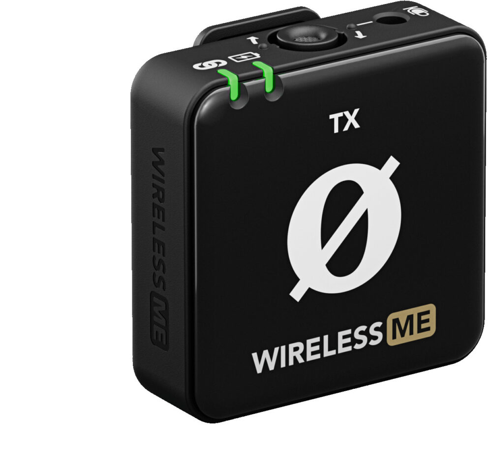 <li>Wireless transmitter with a built-in microphone</li>