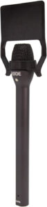 <li>Handheld microphone for interviews and presetations</li>