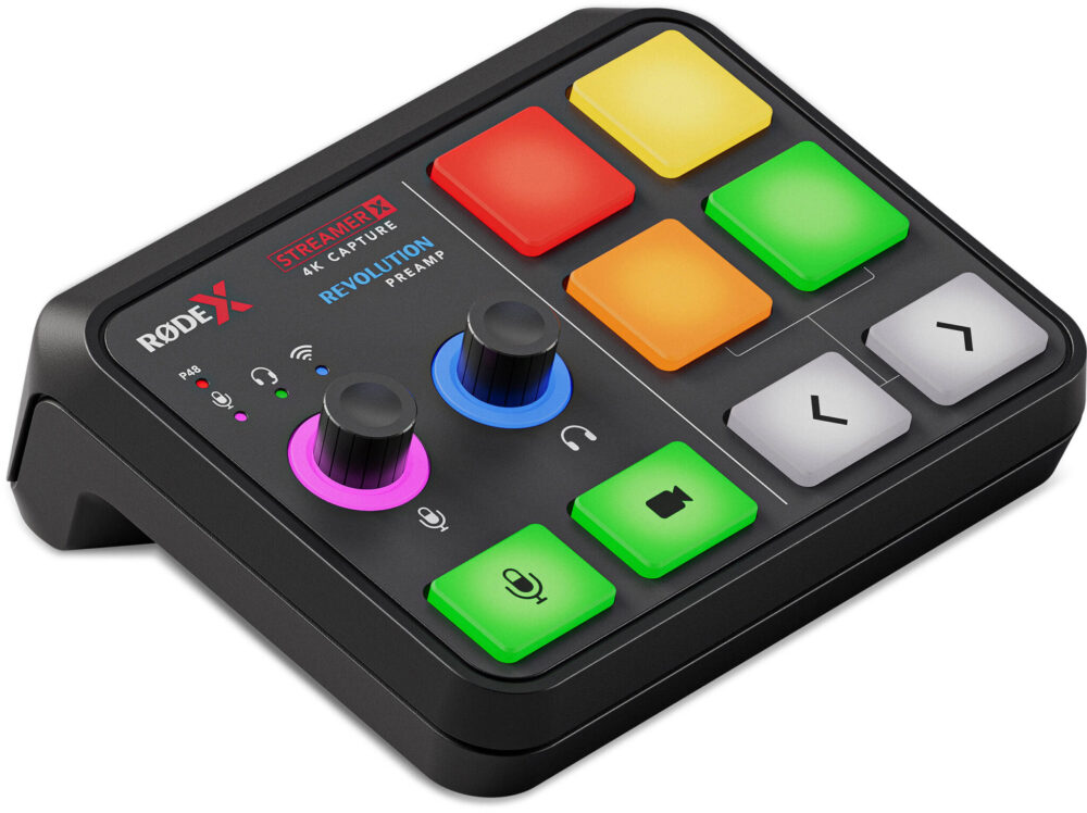 <li>Audio interface and video streaming console</li>