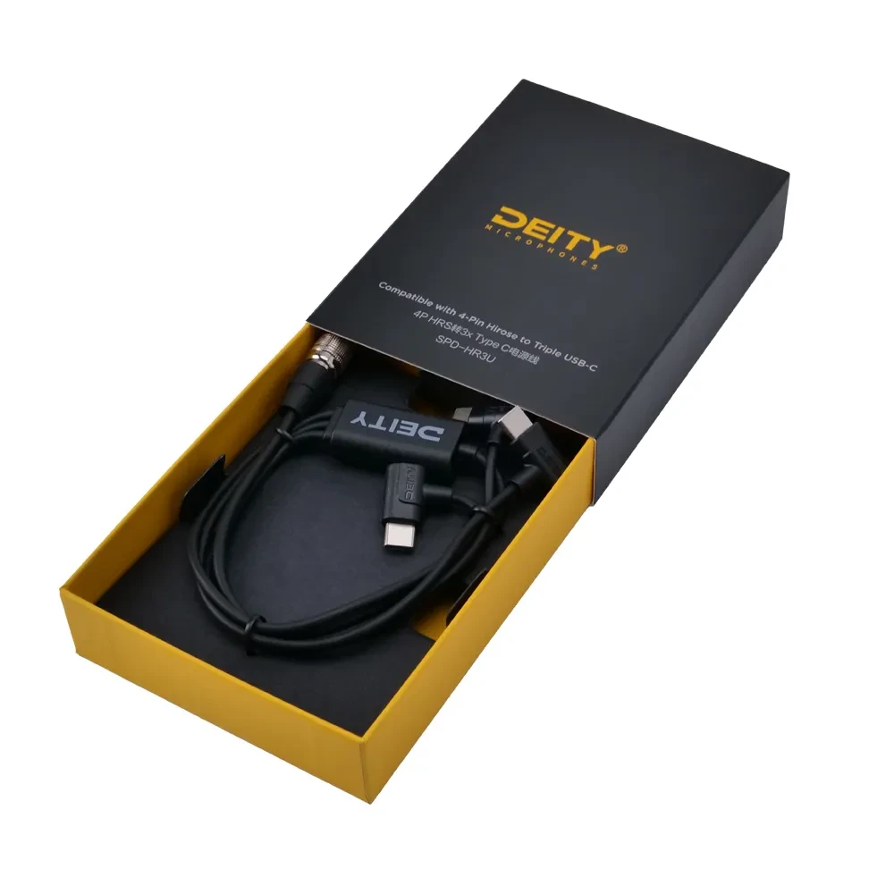 DEITY SPD-HR3U cable (4-Pin Hirose to Triple USB-C)